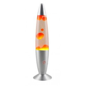 Лампа Лава Lava Lampe 34,5 см Восковая ЛАВОВАЯ парафиновая Ночник светильник оранжевая