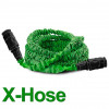 Усиленный садовый шланг для полива XHose 22,5 м с распылителем Зеленый