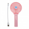 Мини-вентилятор с ручкой Handy Mini Fan Розовый