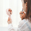 Мини-вентилятор с зеркалом VinHomeGoods Розовый