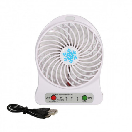 Портативный настольный вентилятор Portable Fan Mini Белый