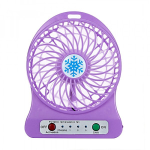 Портативный настольный вентилятор Portable Fan Mini Фиолетовый