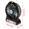 Портативный настольный вентилятор Portable Fan Mini Черный