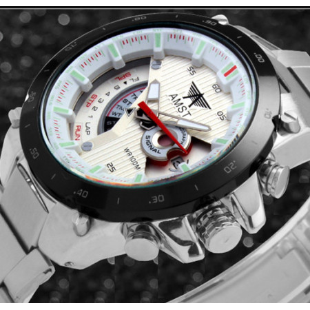 Годинник чоловічий наручний AMST 3008 Platinum white
