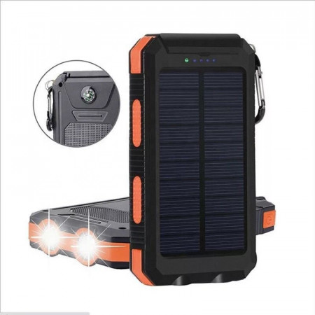 Повербанк на сонячній батареї VHG DN23 10000 mAh Portable Solar Charger Orange