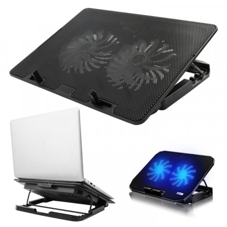 Підставка для ноутбука з охолодженням VHG LS001 with controller Laptop Cooling Pad Black
