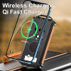 Повербанк на сонячній батареї VHG DN54 10000 mAh Portable Solar Charger Wireless Black