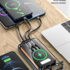 Повербанк на сонячній батареї VHG DN54 10000 mAh Portable Solar Charger Wireless Black