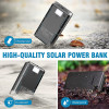 Повербанк на сонячній батареї VHG DN30 Pro 30000 mAh Portable Solar Charger Wireless 4 panel Black
