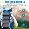 Повербанк на сонячній батареї VHG DN30 Pro 30000 mAh Portable Solar Charger Wireless 4 panel Black