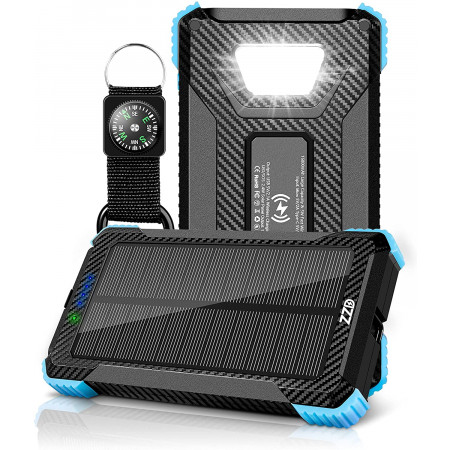 Повербанк на сонячній батареї VHG DN51 16800 mAh Portable Solar Charger Wireless Black