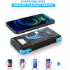 Повербанк на сонячній батареї VHG DN51 16800 mAh Portable Solar Charger Wireless Black