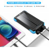 Повербанк на сонячній батареї VHG DN51 16800 mAh Portable Solar Charger Wireless Black