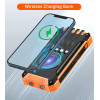 Повербанк на сонячній батареї VHG SPB4 20000 mAh Wireless Solar Power Charger Blue
