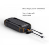 Повербанк на сонячній батареї VHG HY-203B 20000 mAh QC3.0+PD18W Wireless Solar Power Charger Orange