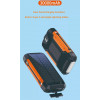 Повербанк на сонячній батареї VHG HY-2103С 30000 mAh Wireless Solar Power Charger Orange