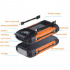 Повербанк на сонячній батареї VHG HY-2103С 30000 mAh Wireless Solar Power Charger Orange