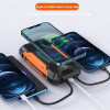 Повербанк на сонячній батареї VHG HY-2103С 30000 mAh Wireless Solar Power Charger Orange