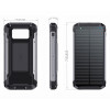 Повербанк на сонячній батареї VHG HY-2103A 10000 mAh Wireless Solar Power Charger Grey