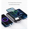 Повербанк на сонячній батареї VHG HY-2103A 10000 mAh Wireless Solar Power Charger Grey