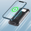 Повербанк на сонячній батареї VHG HY-2103A 10000 mAh Wireless Solar Power Charger Grey