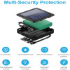 Повербанк міні із сонячною панеллю та кабелями VHG YM-384 10000 mAh Portable Solar Charger Black