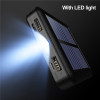 Повербанк міні із сонячною панеллю та кабелями VHG YM-384 10000 mAh Portable Solar Charger Black