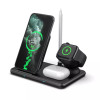Бездротова зарядка Qi 4 в 1 VHG IN-WC-257 Wireless 15W I Док-станція для iPhone + iWatch + Airpods + Pencil Black