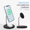 Бездротова зарядка Qi 2 в 1 VHG IN-WC-58 Wireless 15W I Док-станція для iPhone + Airpods Black