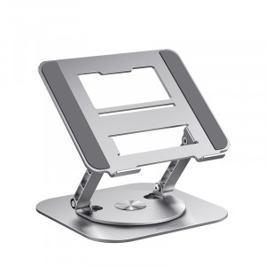 Підставка для ноутбука VHG LS928 складана поворотна 360°C Rotatable Laptop Stand Silver