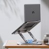 Підставка для ноутбука VHG LS928 складана поворотна 360°C Rotatable Laptop Stand Silver