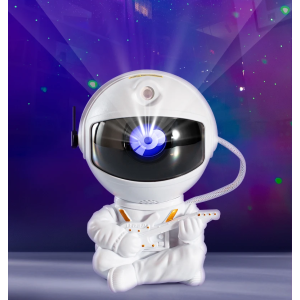Лазерний нічник-проектор зоряного неба VHG K1 Astronaut White  з пультом 12 х 7.5 см