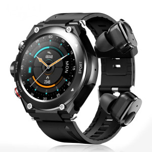 Смарт годинник VHG  T-19 1,28-дюймовий з навушниками Smart Watch with Earbuds 3 in 1 Fitness Tracker Black